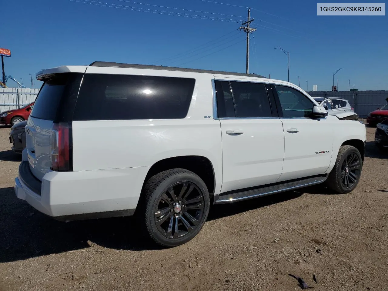 2019 GMC Yukon Xl K1500 Slt VIN: 1GKS2GKC9KR345260 Lot: 69935494