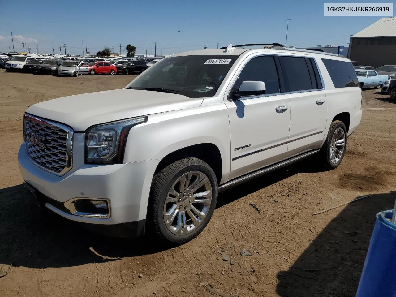 2019 GMC Yukon Xl Denali VIN: 1GKS2HKJ6KR265919 Lot: 69947864