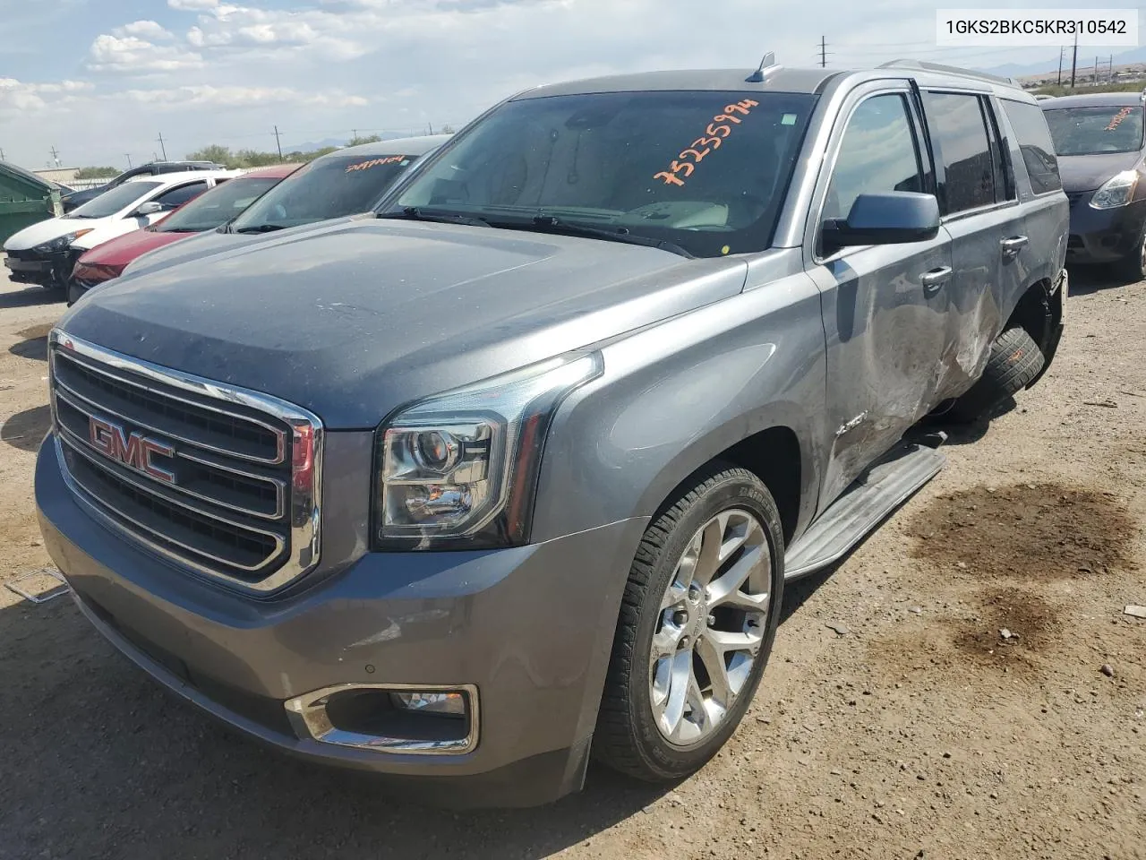 2019 GMC Yukon Slt VIN: 1GKS2BKC5KR310542 Lot: 75235994