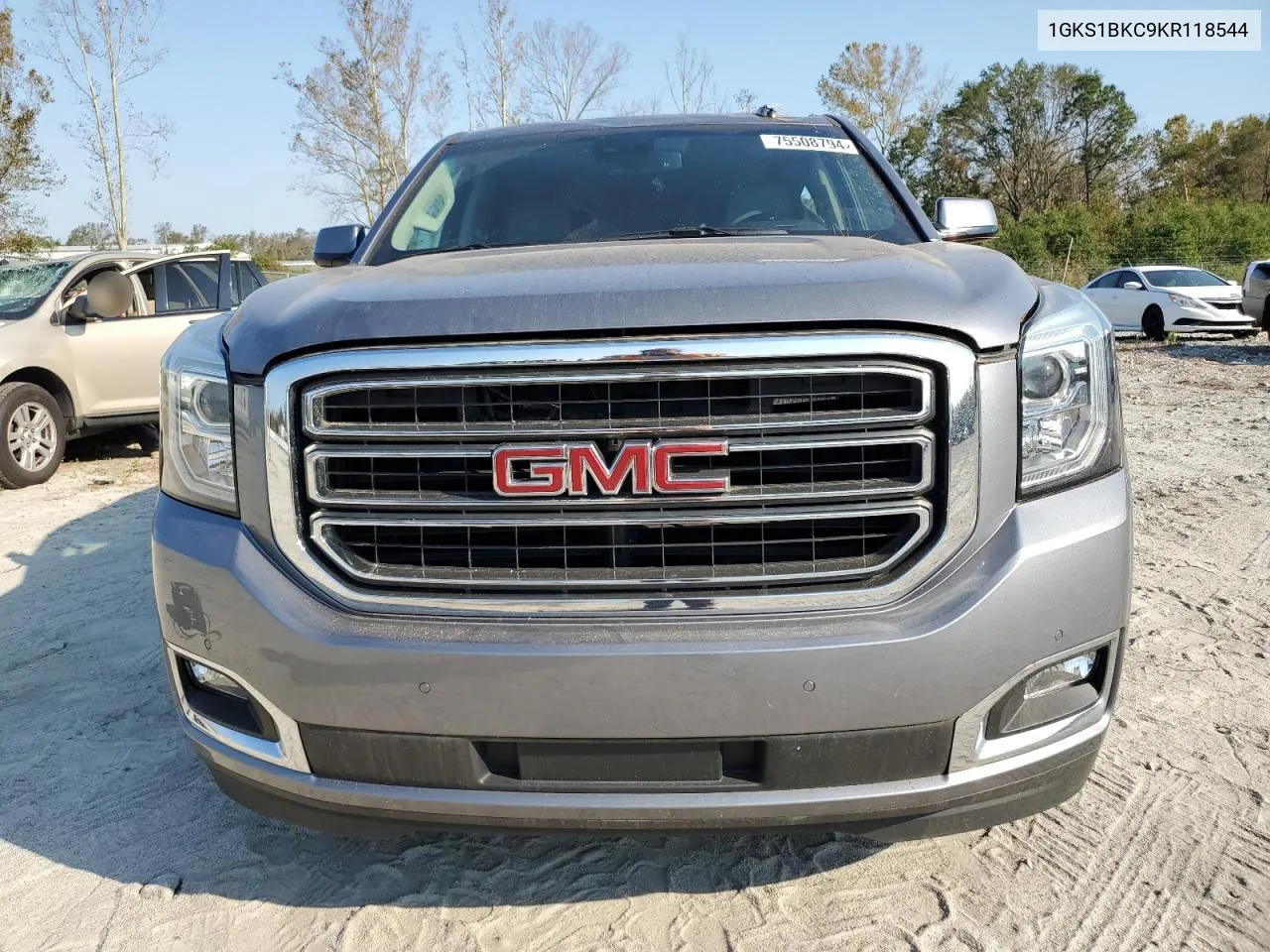 2019 GMC Yukon Slt VIN: 1GKS1BKC9KR118544 Lot: 75508794