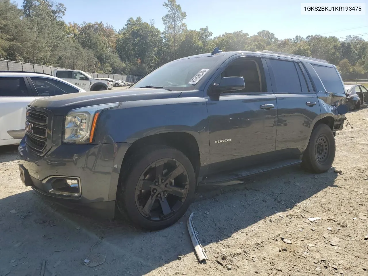 1GKS2BKJ1KR193475 2019 GMC Yukon Slt