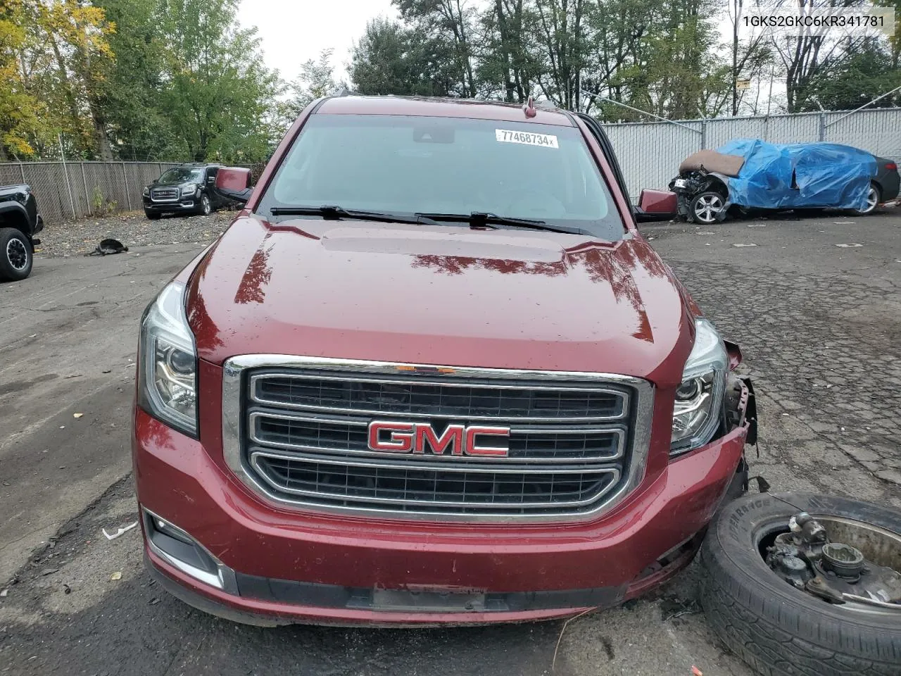 2019 GMC Yukon Xl K1500 Slt VIN: 1GKS2GKC6KR341781 Lot: 77468734