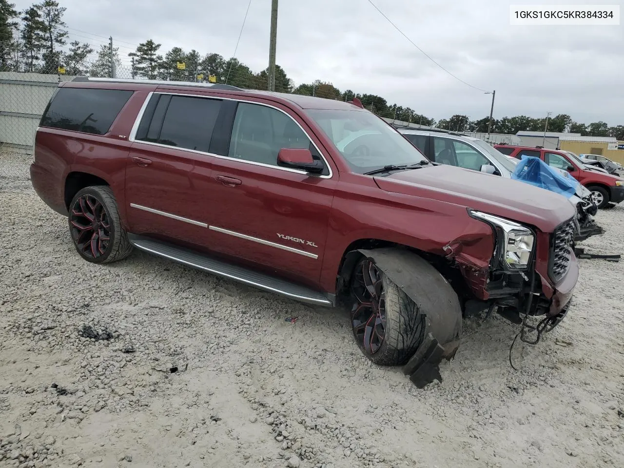 2019 GMC Yukon Xl C1500 Slt VIN: 1GKS1GKC5KR384334 Lot: 78101604