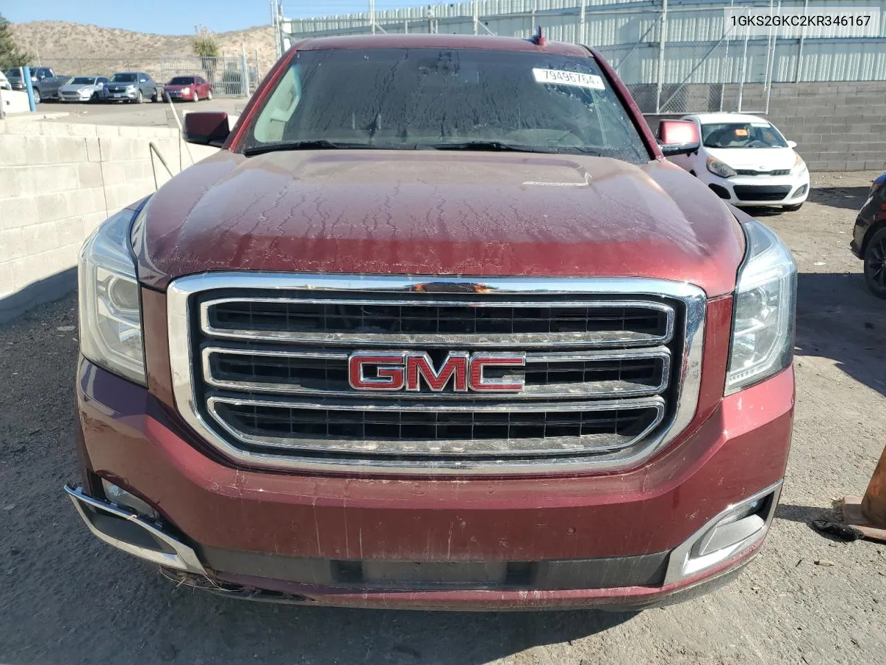 2019 GMC Yukon Xl K1500 Slt VIN: 1GKS2GKC2KR346167 Lot: 79496764