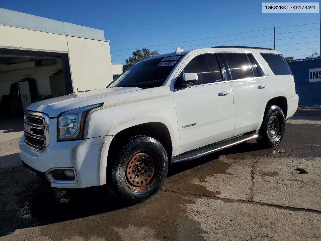 2019 GMC Yukon Slt VIN: 1GKS2BKC7KR173491 Lot: 79570704