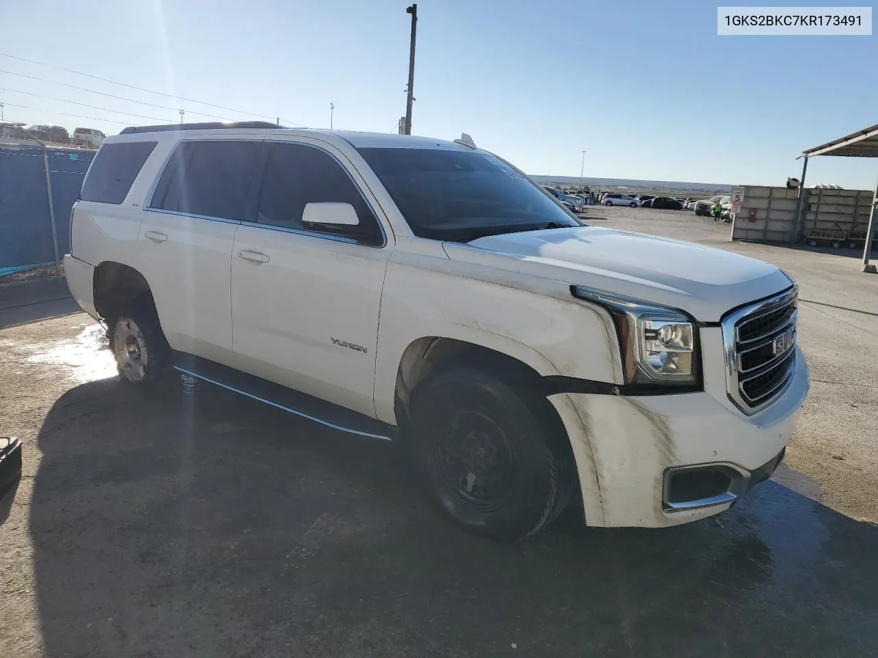 2019 GMC Yukon Slt VIN: 1GKS2BKC7KR173491 Lot: 79570704