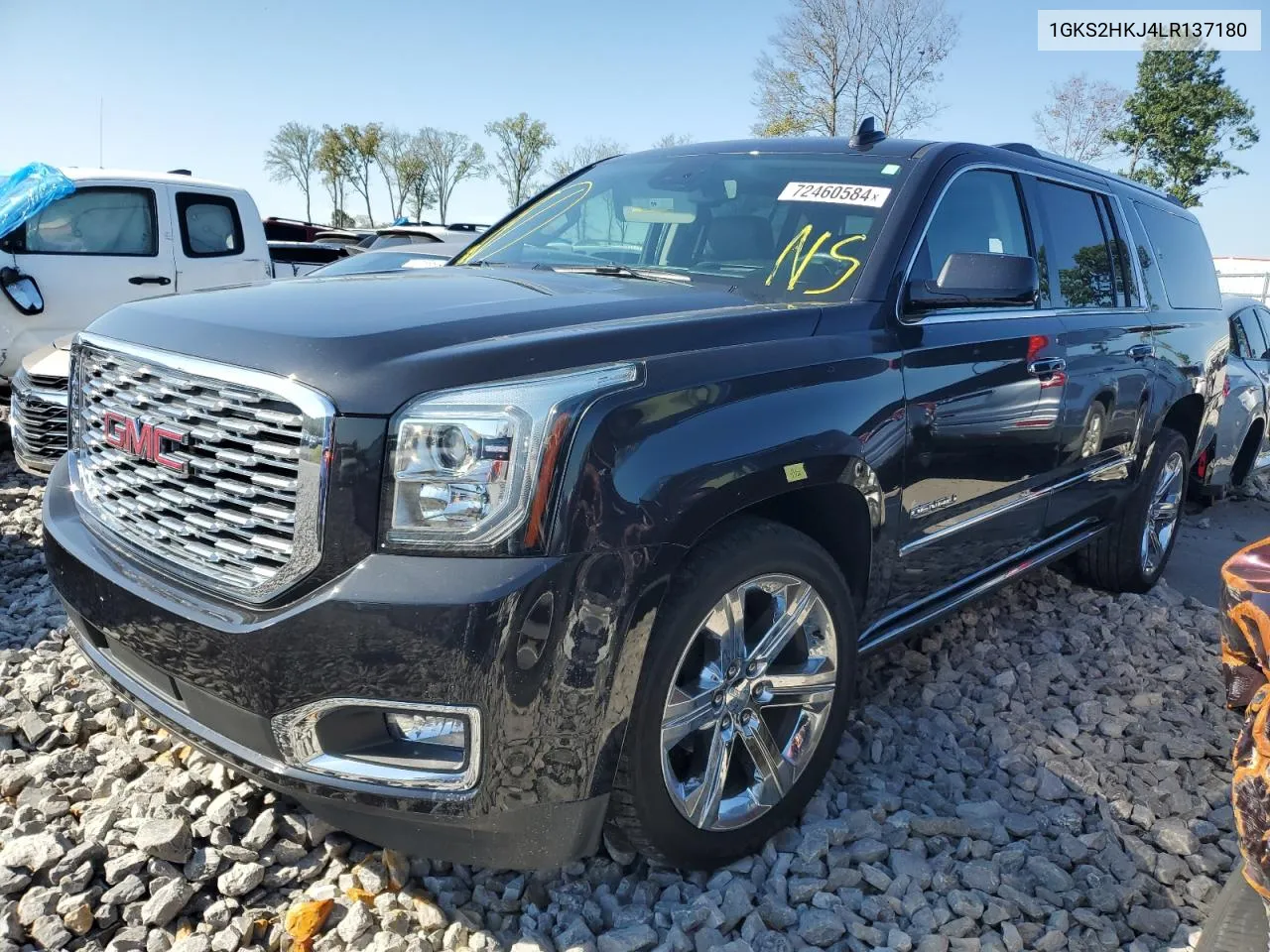 2020 GMC Yukon Xl Denali VIN: 1GKS2HKJ4LR137180 Lot: 72460584