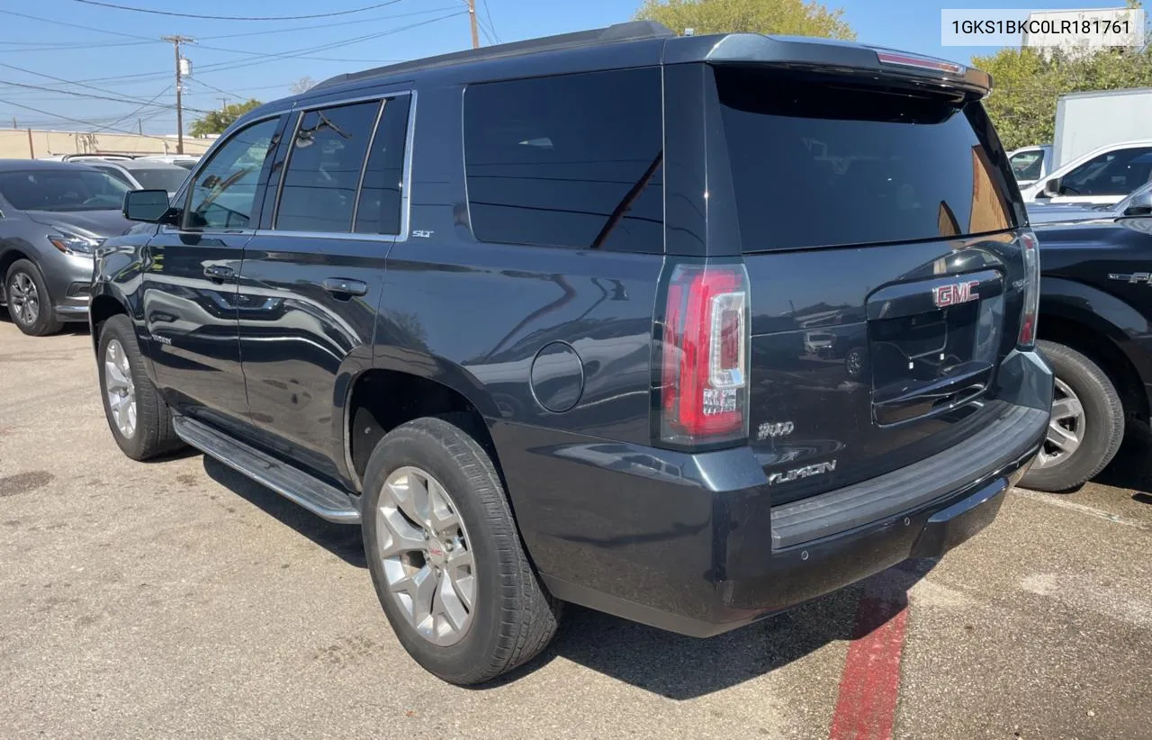 2020 GMC Yukon Slt VIN: 1GKS1BKC0LR181761 Lot: 76533964