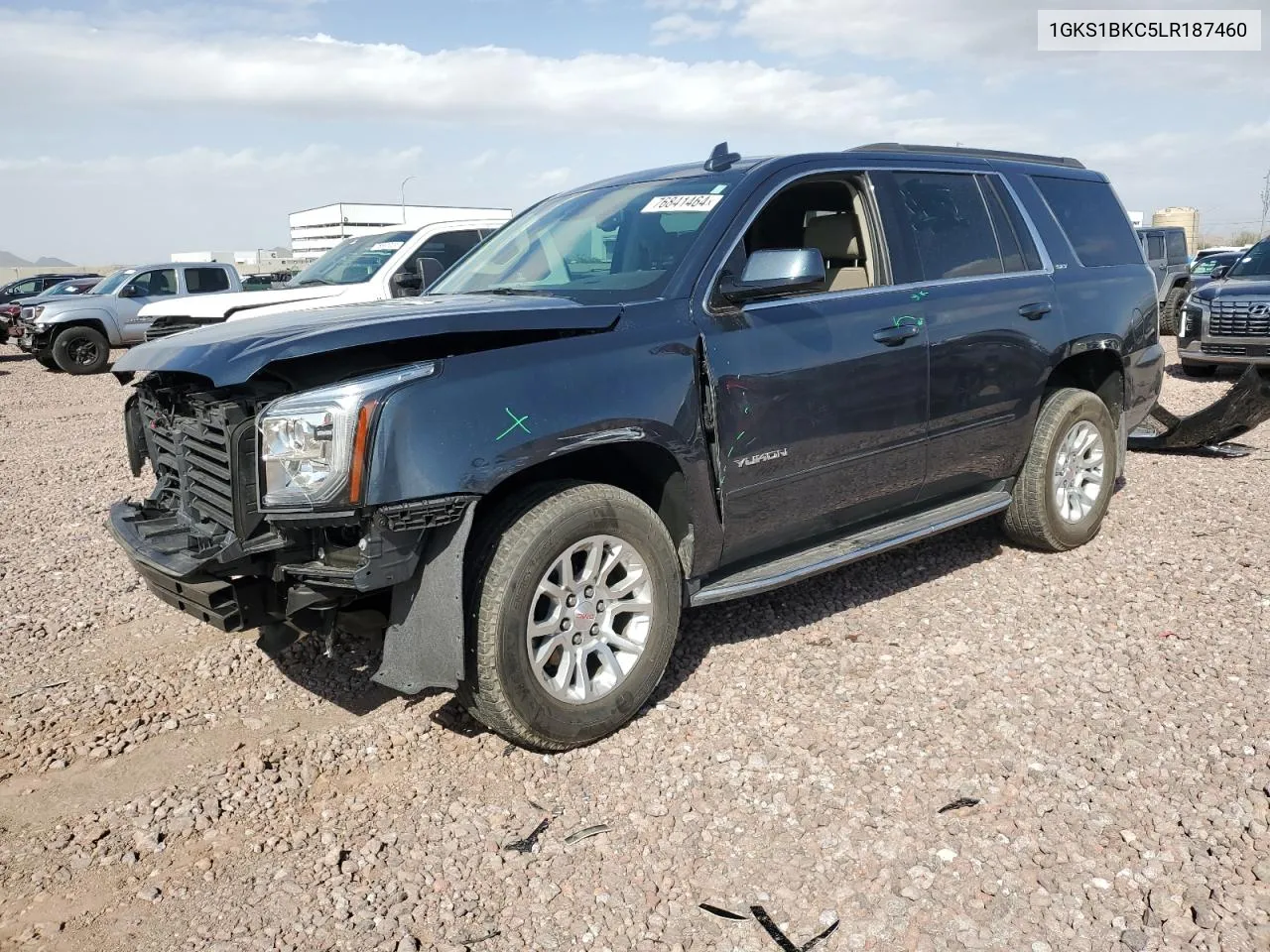 2020 GMC Yukon Slt VIN: 1GKS1BKC5LR187460 Lot: 76841464