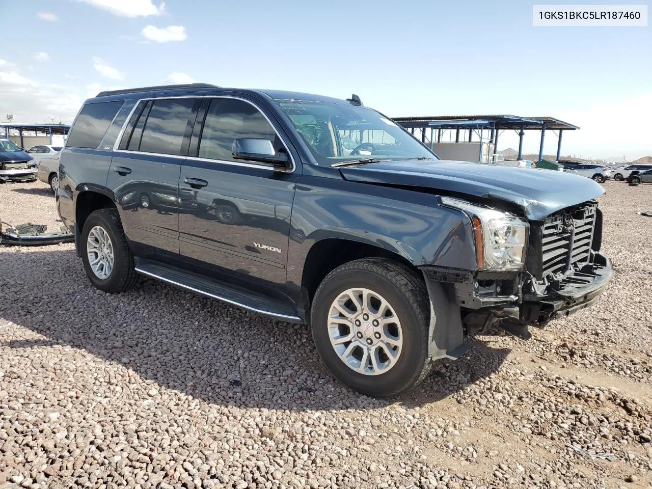 2020 GMC Yukon Slt VIN: 1GKS1BKC5LR187460 Lot: 76841464