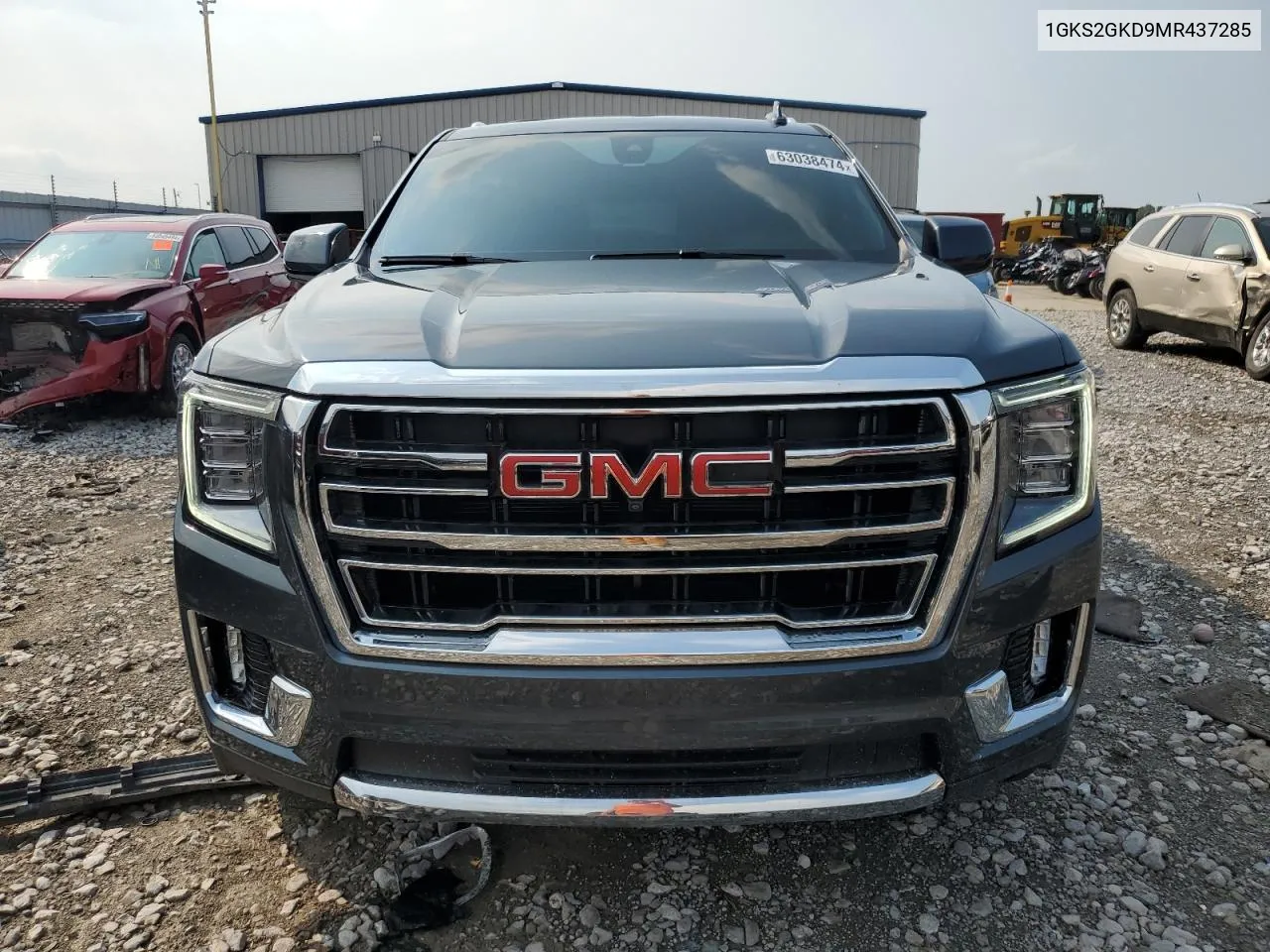 2021 GMC Yukon Xl K1500 Slt VIN: 1GKS2GKD9MR437285 Lot: 63038474