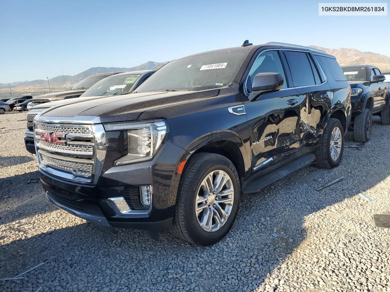 2021 GMC Yukon Slt VIN: 1GKS2BKD8MR261834 Lot: 71041804