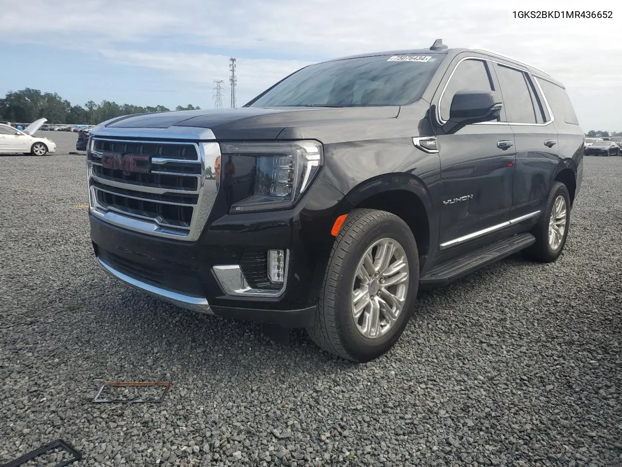 2021 GMC Yukon Slt VIN: 1GKS2BKD1MR436652 Lot: 75076434