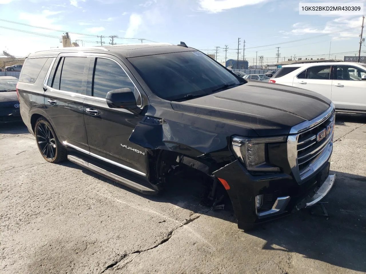 2021 GMC Yukon Slt VIN: 1GKS2BKD2MR430309 Lot: 75881684