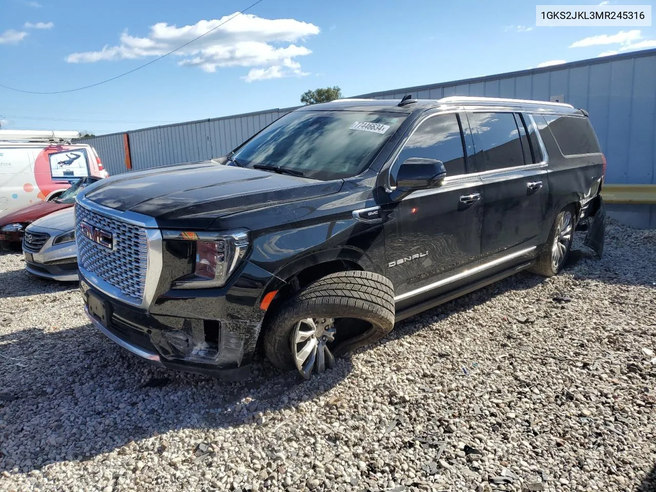 1GKS2JKL3MR245316 2021 GMC Yukon Xl Denali