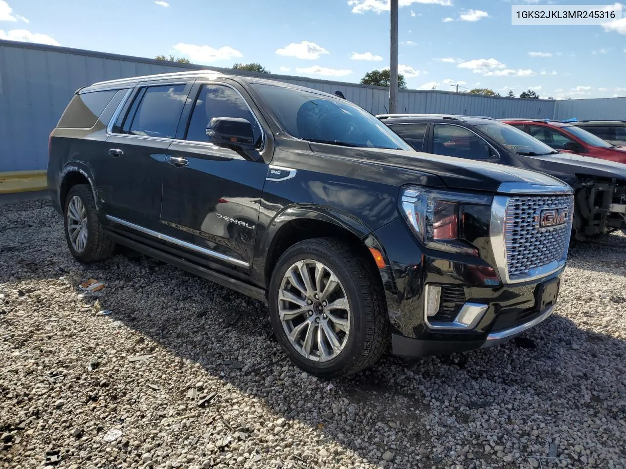 2021 GMC Yukon Xl Denali VIN: 1GKS2JKL3MR245316 Lot: 77446634