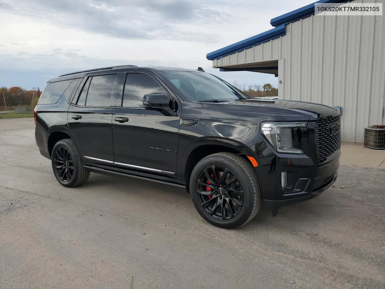 2021 GMC Yukon Denali VIN: 1GKS2DKT7MR332105 Lot: 77825304