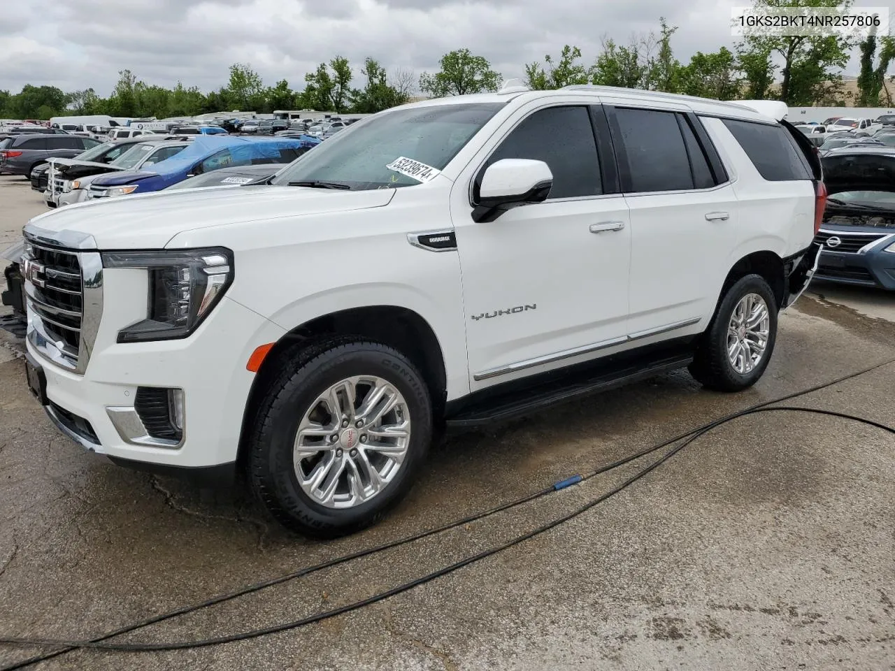 2022 GMC Yukon Slt VIN: 1GKS2BKT4NR257806 Lot: 53239674