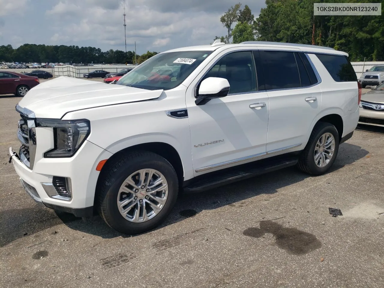 2022 GMC Yukon Slt VIN: 1GKS2BKD0NR123240 Lot: 72684074