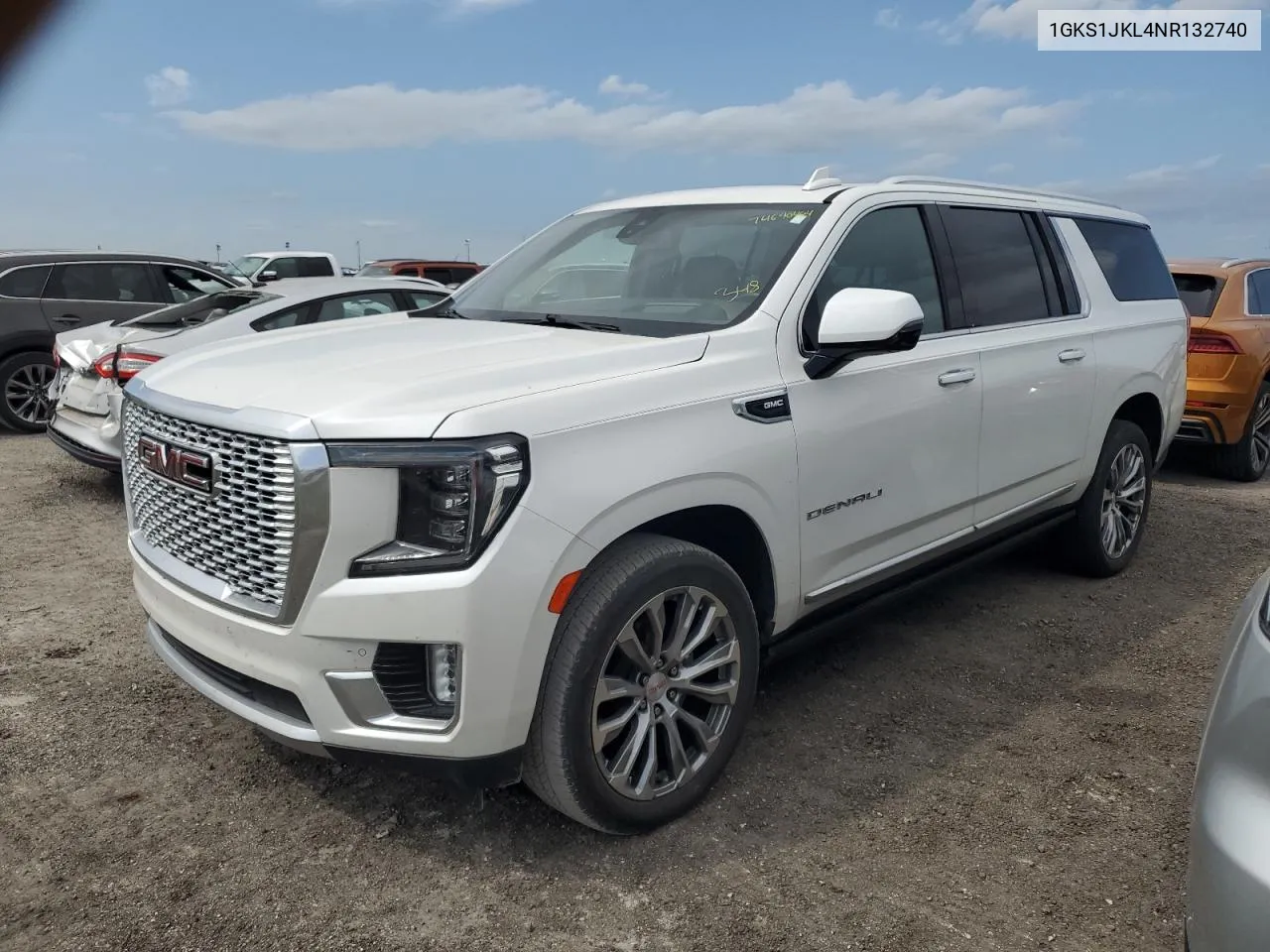 2022 GMC Yukon Xl Denali VIN: 1GKS1JKL4NR132740 Lot: 74690404