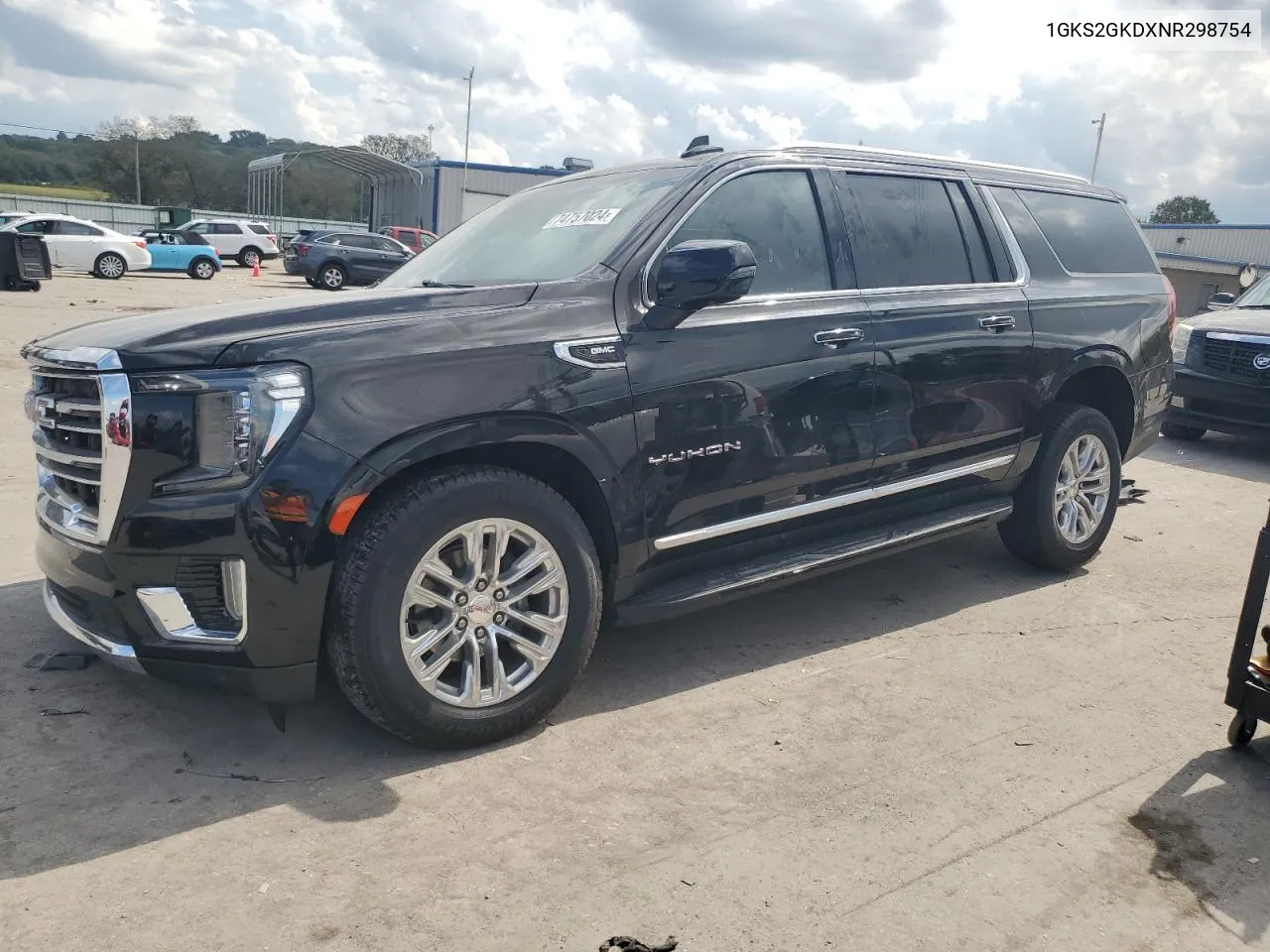 2022 GMC Yukon Xl K1500 Slt VIN: 1GKS2GKDXNR298754 Lot: 74757024