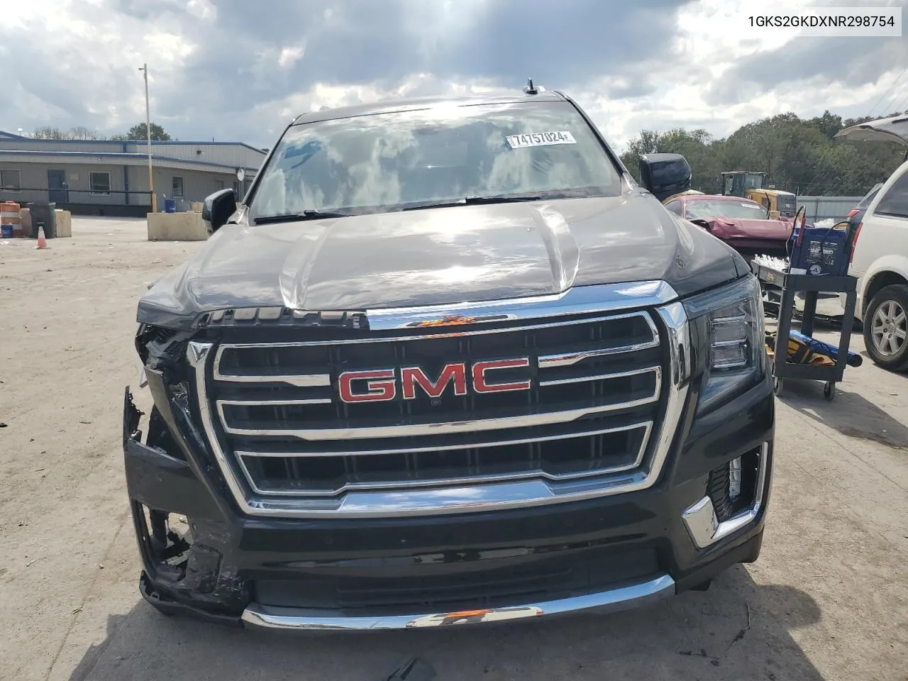 2022 GMC Yukon Xl K1500 Slt VIN: 1GKS2GKDXNR298754 Lot: 74757024