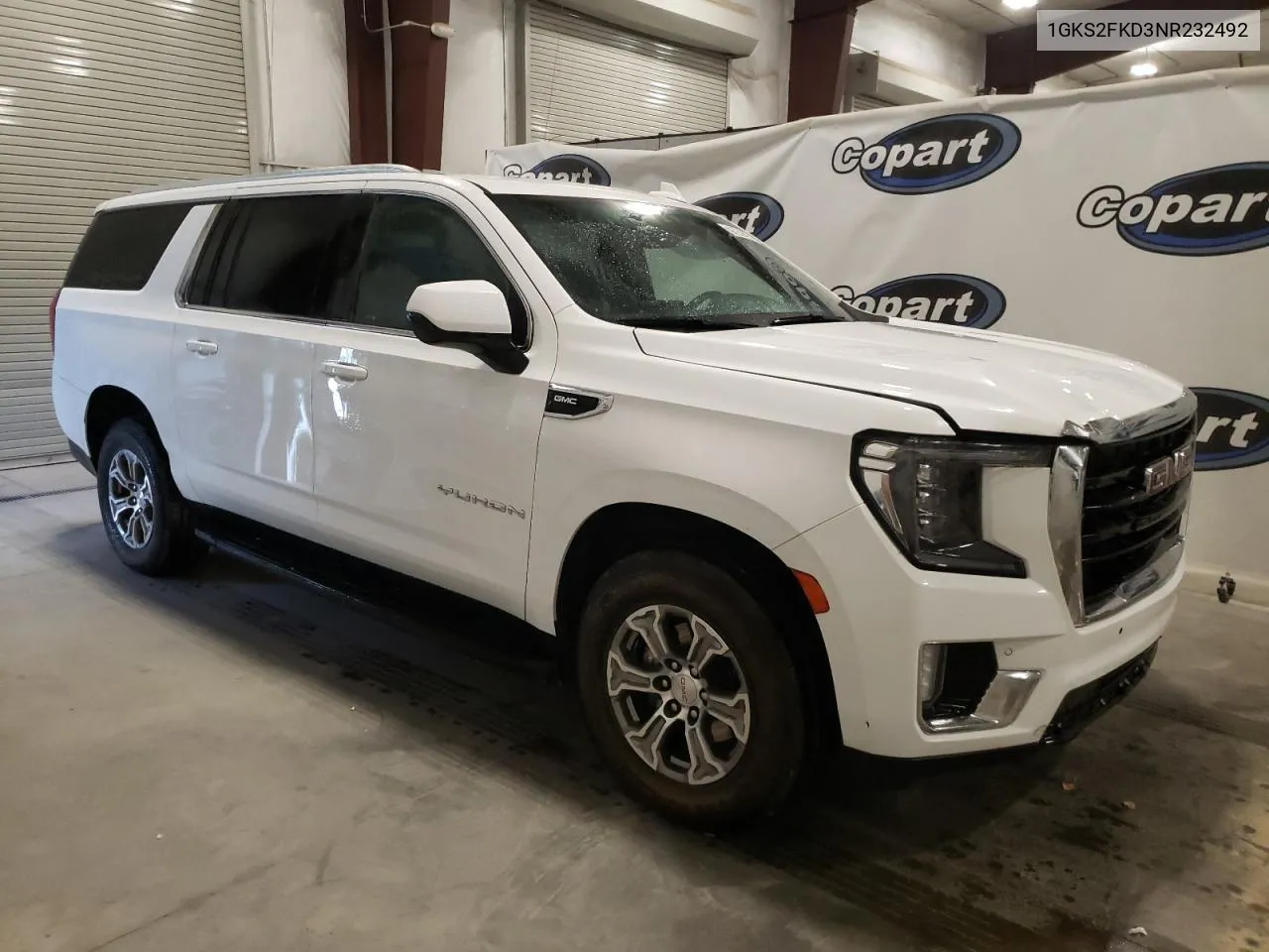 2022 GMC Yukon Xl K1500 Sle VIN: 1GKS2FKD3NR232492 Lot: 75940434