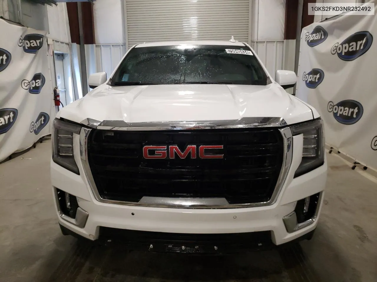 2022 GMC Yukon Xl K1500 Sle VIN: 1GKS2FKD3NR232492 Lot: 75940434