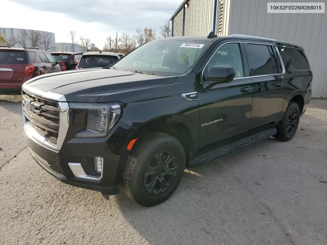 2022 GMC Yukon Xl K1500 Sle VIN: 1GKS2FED2NR288015 Lot: 78441414