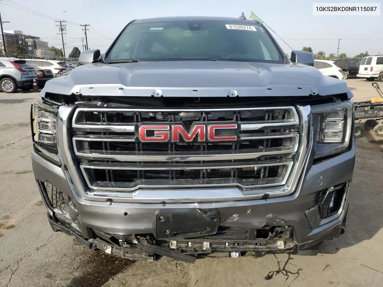 2022 GMC Yukon Slt VIN: 1GKS2BKD0NR115087 Lot: 81539274