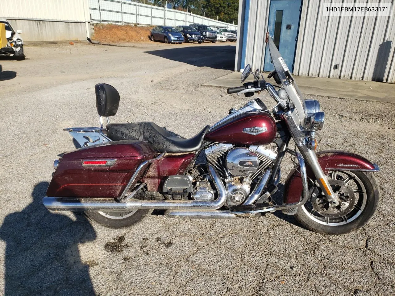 2014 Harley-Davidson Flhr Road King VIN: 1HD1FBM17EB633171 Lot: 76573174