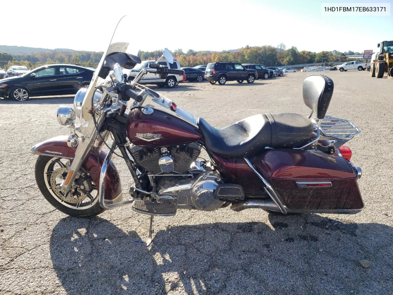 2014 Harley-Davidson Flhr Road King VIN: 1HD1FBM17EB633171 Lot: 76573174