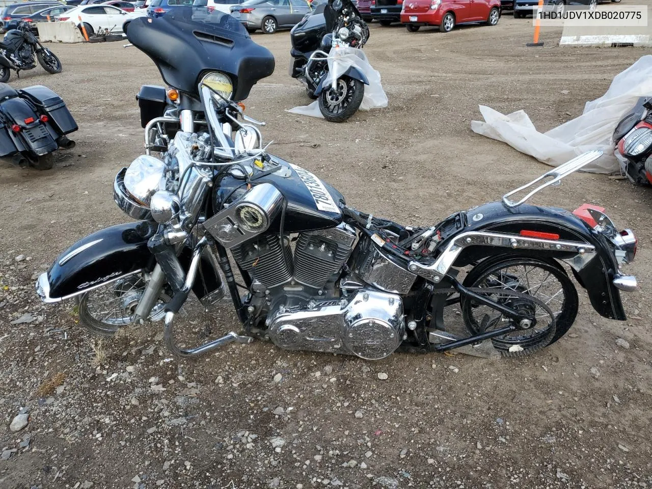 2013 Harley-Davidson Flstn Softail Deluxe VIN: 1HD1JDV1XDB020775 Lot: 78013604