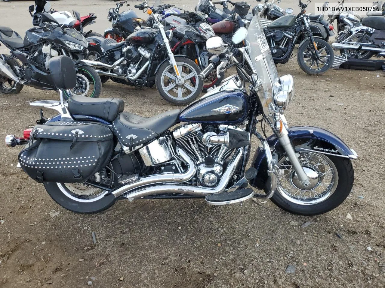 2014 Harley-Davidson Flstc Heritage Softail Classic VIN: 1HD1BWV1XEB050756 Lot: 78467814