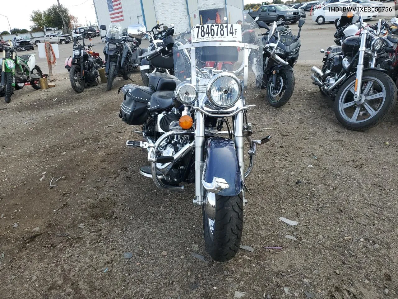 2014 Harley-Davidson Flstc Heritage Softail Classic VIN: 1HD1BWV1XEB050756 Lot: 78467814