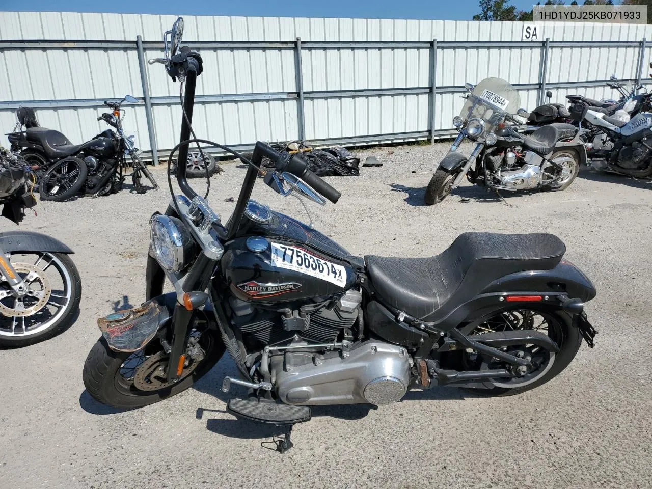 2019 Harley-Davidson Flsl VIN: 1HD1YDJ25KB071933 Lot: 77563614