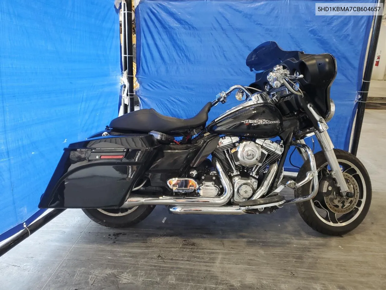 2012 Harley-Davidson Flhx Street Glide VIN: 5HD1KBMA7CB604657 Lot: 69931834