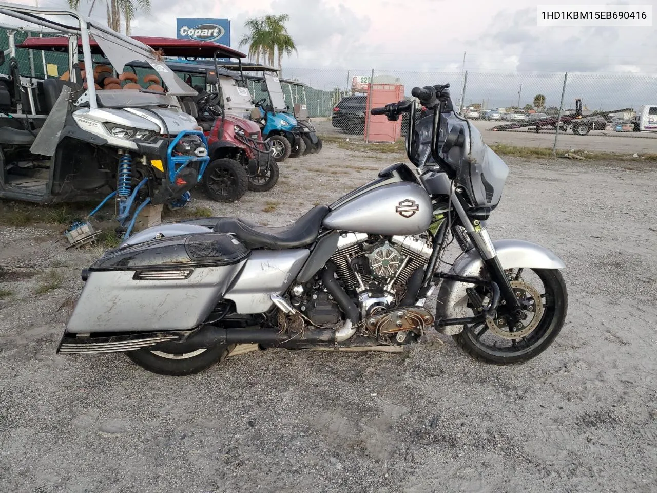 2014 Harley-Davidson Flhx Street Glide VIN: 1HD1KBM15EB690416 Lot: 80332394