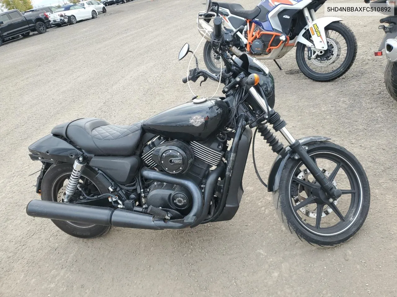 2015 Harley-Davidson Xg750 VIN: 5HD4NBBAXFC510892 Lot: 74974454