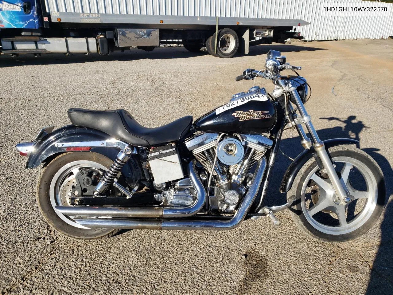 1998 Harley-Davidson Fxd VIN: 1HD1GHL10WY322570 Lot: 75273904