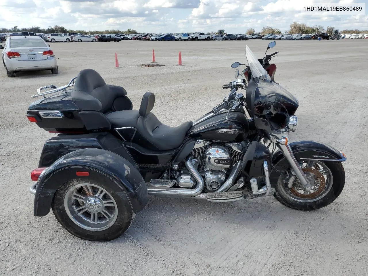 2014 Harley-Davidson Flhtcutg Tri Glide Ultra VIN: 1HD1MAL19EB860489 Lot: 78419114