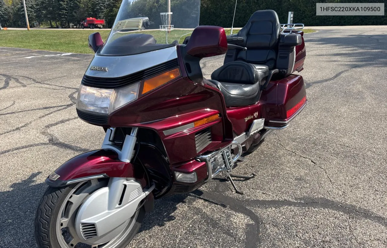 1989 Honda Gl1500 VIN: 1HFSC220XKA109500 Lot: 72374734