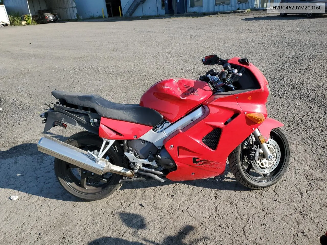 2000 Honda Vfr800 Fi VIN: JH2RC4629YM200160 Lot: 69090644