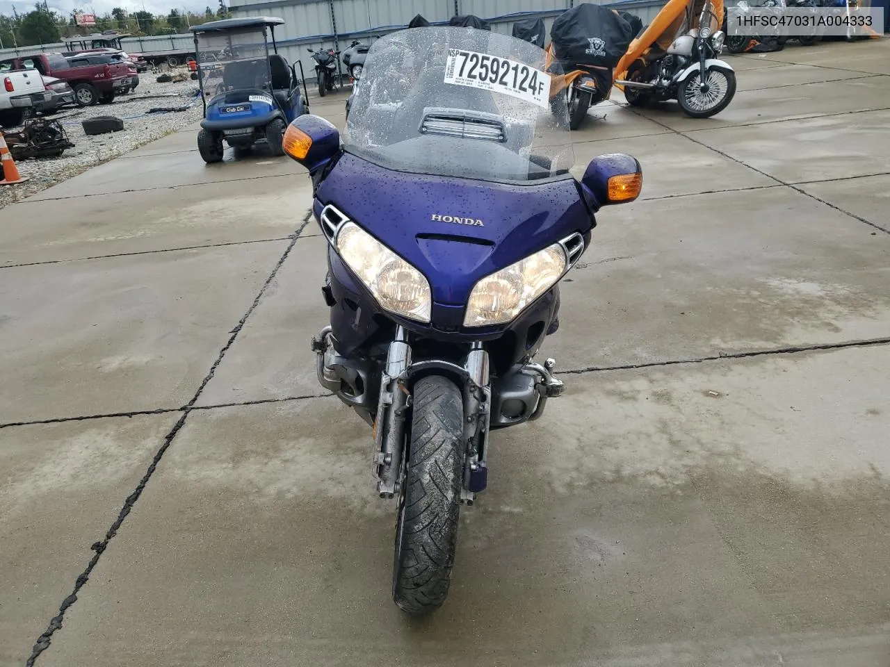 2001 Honda Gl1800 VIN: 1HFSC47031A004333 Lot: 72592124