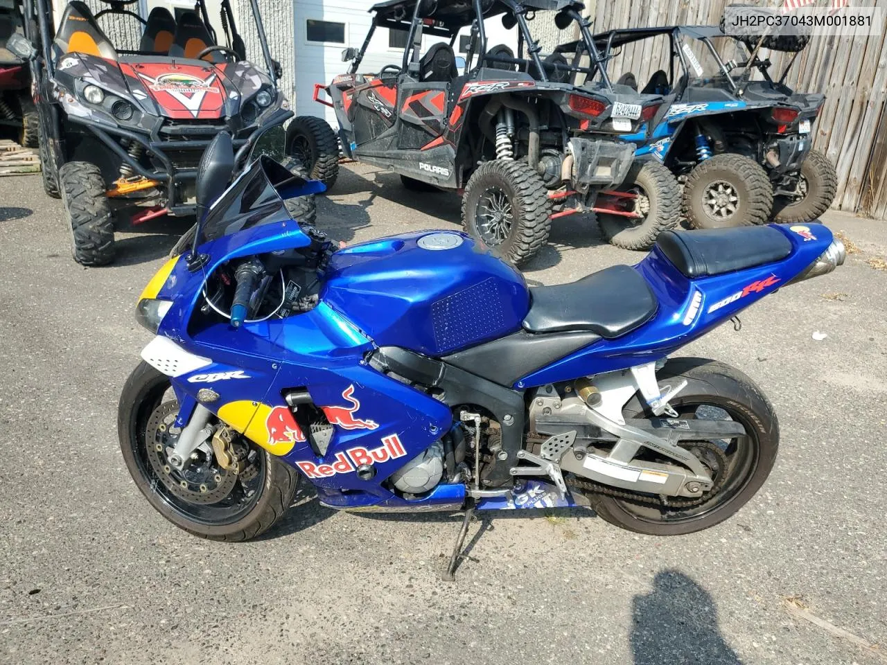 2003 Honda Cbr600 Rr VIN: JH2PC37043M001881 Lot: 68889254