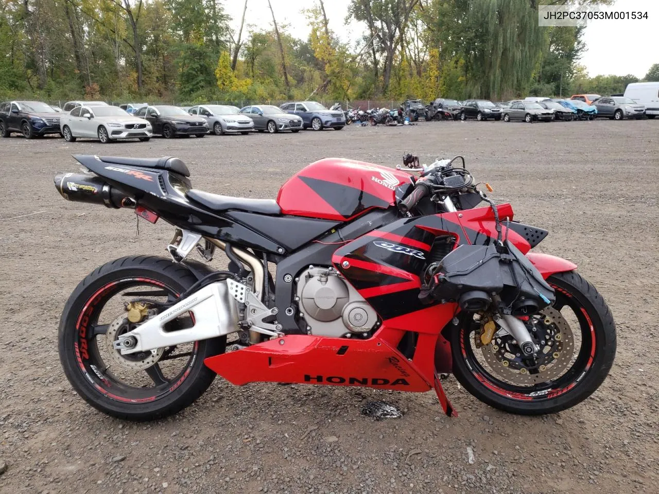 2003 Honda Cbr600 Rr VIN: JH2PC37053M001534 Lot: 71249104