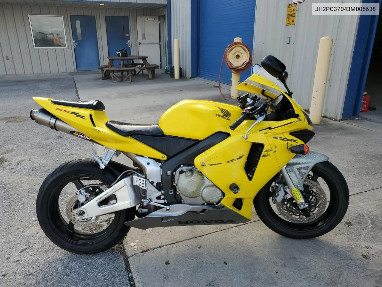 2003 Honda Cbr600 Rr VIN: JH2PC37043M005638 Lot: 74467324