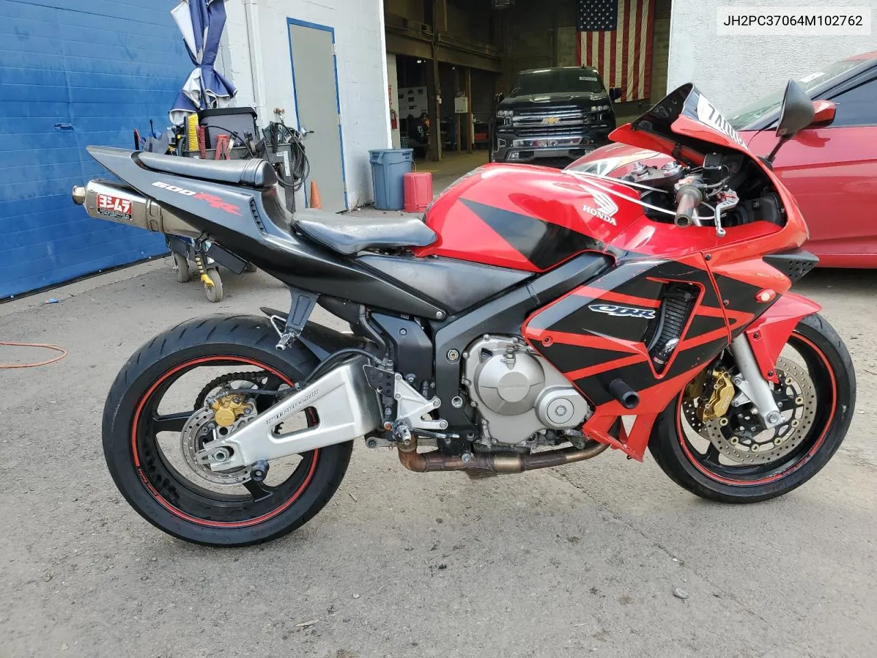 2004 Honda Cbr600 Rr VIN: JH2PC37064M102762 Lot: 74008104