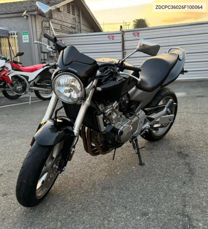 2006 Honda Cb600 F VIN: ZDCPC36026F100064 Lot: 74641284