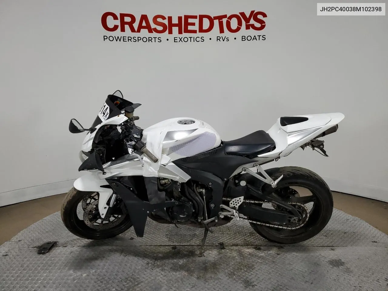 2008 Honda Cbr600 Rr VIN: JH2PC40038M102398 Lot: 66546914